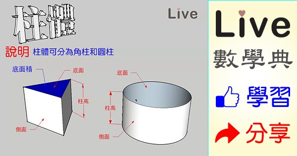 柱體之介紹 Live 多媒體數學觀念典online 柱體之介紹 Live 多媒體數學觀念典online
