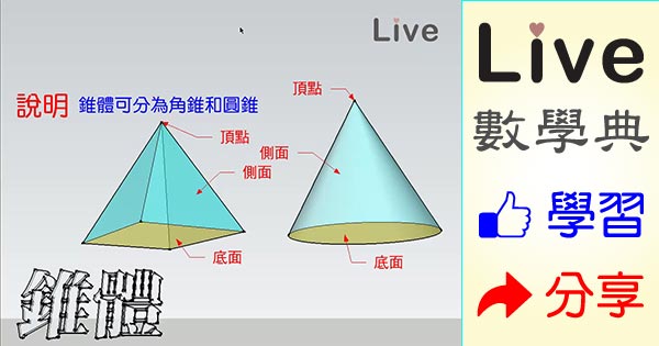 錐體之介紹 Live 多媒體數學觀念典online